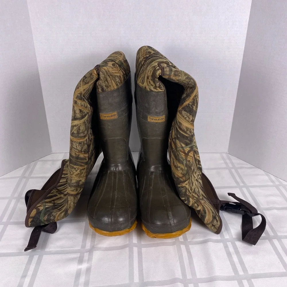 Cabela's Neoprene Camo Hip Waders Men's Sz 8. Thinsulate
